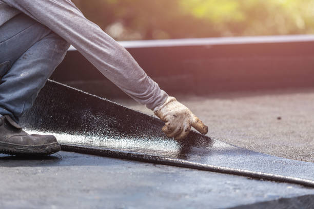 Professional Waterproofing technician working in Merion Station, PA